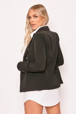 Rafal - Black Gold Button Double Breast Blazer 7 Rafal - Black Gold Button Double Breast Blazer -Outlet Sarto Base Store 04 12 missg 5845