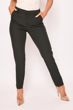 Neveah - Black Puff Shoulder Blazer & Trouser Suit -Outlet Sarto Base Store 04 12 missg 6464