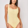 Aliyce - Lemon Square Neck Fine Knit Bodysuit