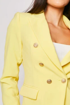 Rafal - Yellow Gold Button Double Breast Blazer -Outlet Sarto Base Store 08 07 MISSG 19863