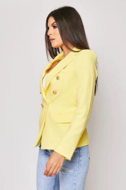 Rafal - Yellow Gold Button Double Breast Blazer -Outlet Sarto Base Store 08 07 MISSG 19868