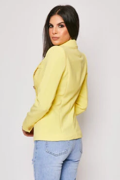Rafal - Yellow Gold Button Double Breast Blazer -Outlet Sarto Base Store 08 07 MISSG 19872