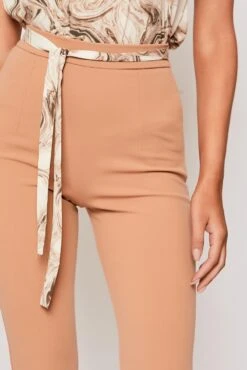 Lucy - Nude High Waisted Kick Flare Trousers -Outlet Sarto Base Store 11 04 missg 13882