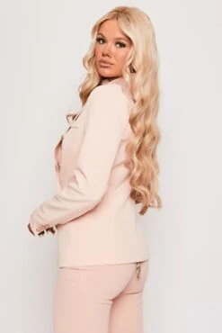 Rafal - Pale Pink Gold Button Double Breast Blazer 13 Rafal - Pale Pink Gold Button Double Breast Blazer -Outlet Sarto Base Store 11 04 missg 1657