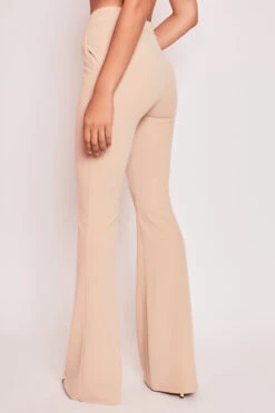 Tanya - Nude Tailored Bell Bottom Trousers -Outlet Sarto Base Store 15 09 MISSG 46562