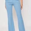 Tanya - Blue Tailored Bell Bottom Trousers