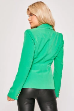 Rafal - Green Gold Button Double Breast Blazer -Outlet Sarto Base Store 19 11 MISSG 54227