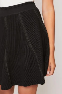 Penny - Black High Waisted Elasticated Skirt -Outlet Sarto Base Store 22 09 missg 39738.1603130942