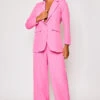 Raye - Pink Oversized Tailored Blazer Set
