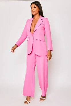 Raye - Pink Oversized Tailored Blazer Set -Outlet Sarto Base Store 23 05 MISSG 73486