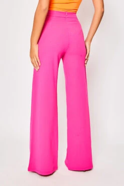 Sutton - Hot Pink High Waisted Wide Leg Trousers 9 Sutton - Hot Pink High Waisted Wide Leg Trousers -Outlet Sarto Base Store 23 09 MISSG 5604