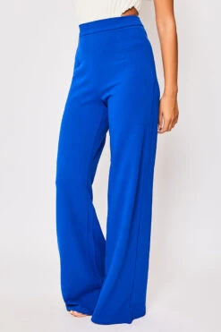 Sutton - Royal Blue High Waisted Wide Leg Trousers -Outlet Sarto Base Store 23 09 MISSG 5620