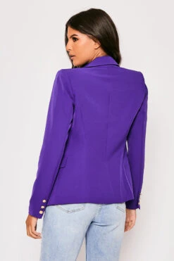 Rafal - Purple Gold Button Double Breast Blazer -Outlet Sarto Base Store 25 07 MISSG 0159