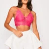 Yvonne - Hot Pink Crochet Crop Top
