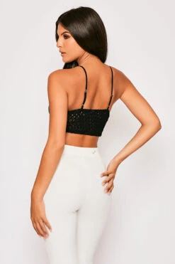 Yvonne - Black Crochet Crop Top 10 Yvonne - Black Crochet Crop Top -Outlet Sarto Base Store 25 07 MISSG 0466