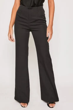 Brigitte - Black Tailored High Waisted Flare Trousers -Outlet Sarto Base Store 31 01 MISSG 62498