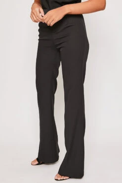 Brigitte - Black Tailored High Waisted Flare Trousers -Outlet Sarto Base Store 31 01 MISSG 62511