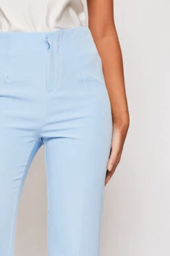 Brigitte - Blue Tailored High Waisted Flare Trousers -Outlet Sarto Base Store 31 01 MISSG 62639