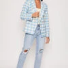 Chester - Premium Blue Check Woven Blazer