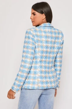 Chester - Premium Blue Check Woven Blazer 8 Chester - Premium Blue Check Woven Blazer -Outlet Sarto Base Store 31 01 MISSG 63138