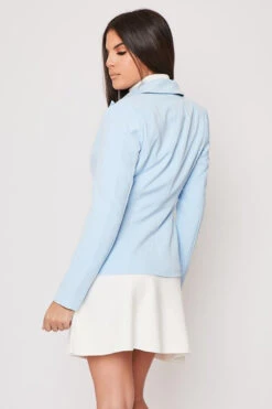 Felicita - Pale Blue Single Button Blazer -Outlet Sarto Base Store 31 10 missg 6872.1604418249