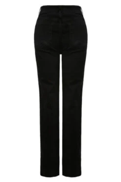 Adlee - Black Ripped Knee Mom Jeans -Outlet Sarto Base Store 7 9