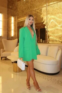 Sammy - Green Oversized Tailored Blazer