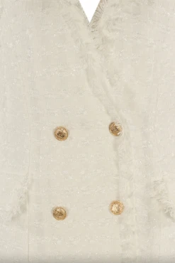 Molly - Premium White Sleeveless Tweed Blazer Dress -Outlet Sarto Base Store Screenshot2022 01 21at19.18.32