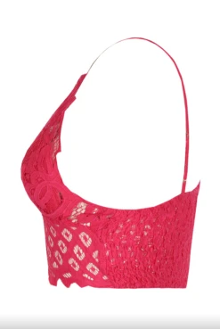 Yvonne - Hot Pink Crochet Crop Top -Outlet Sarto Base Store Screenshot2022 07 15at10.46.11