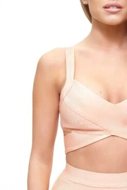 Lucia - Peach Bandage 2 Piece Set -Outlet Sarto Base Store missg.dec .2.20162436