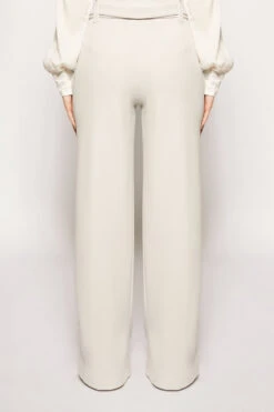 Michela - Grey High Waisted Wide Leg Trousers -Outlet Sarto Base Store missg.feb2 .201820790.1566222839