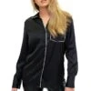 Amilie - Black Satin Shirt