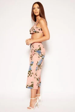 Sophy - Pink Floral Bralet & Culotte Co-Ord Set 10 Sophy - Pink Floral Bralet & Culotte Co-Ord Set -Outlet Sarto Base Store missg.may .201826988