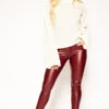 Tullum - Wine Wax Super Stretch Skinny Jeans