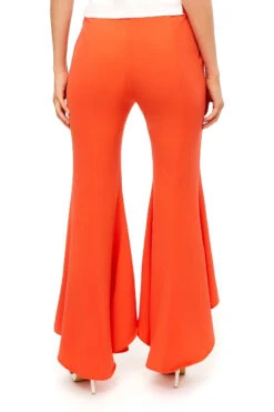 Emily - Orange Asymetric Flared Trousers -Outlet Sarto Base Store missg.sept2 .201713734