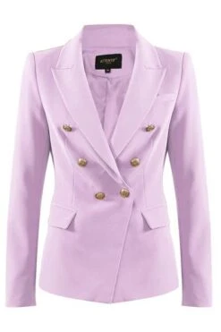 Rafal - Lilac Gold Button Double Breast Blazer -Outlet Sarto Base Store rafal lilac 2